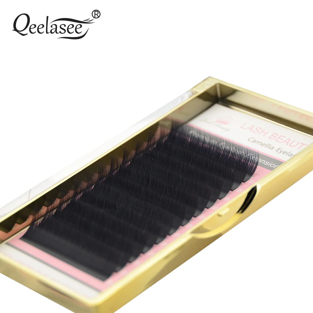 Qeelasee 10 pcs/lot Camellia Eyelashes 0.03/0.05/0.07mm Volume Eyelash Extensions Mixed Length in One Lash Strip Makeup Cilia | Красота и