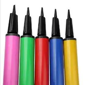 

1 PC Plastic manual air inflator Long colored air pump