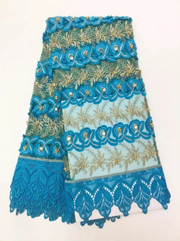 Ткань для платье свадебное Желтый Франция Кружево последние hojilou 3D Африканский