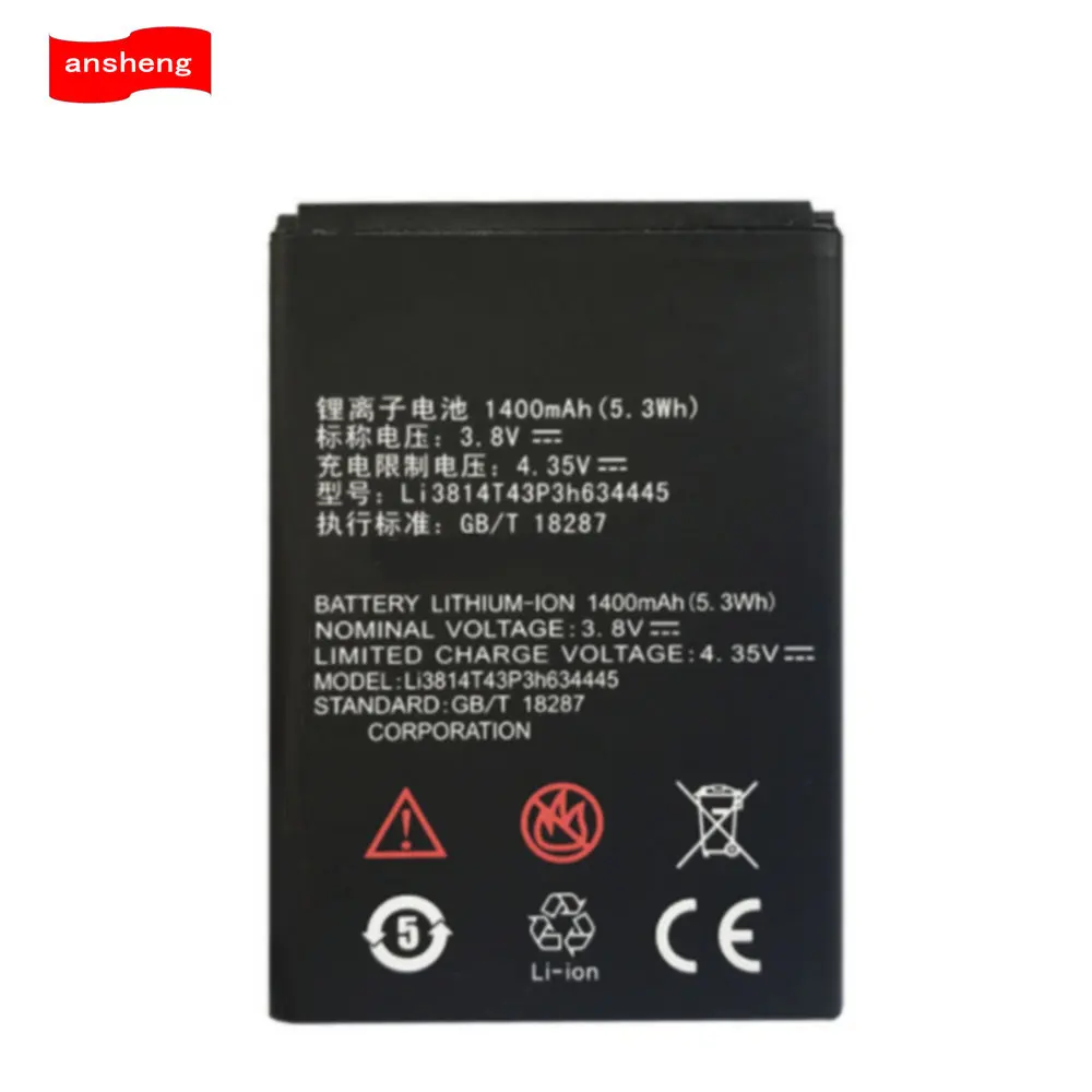 Высокое качество 1400mAh Li3814T43P3h634445 батарея для ZTE Blade A112 L110 мобильного