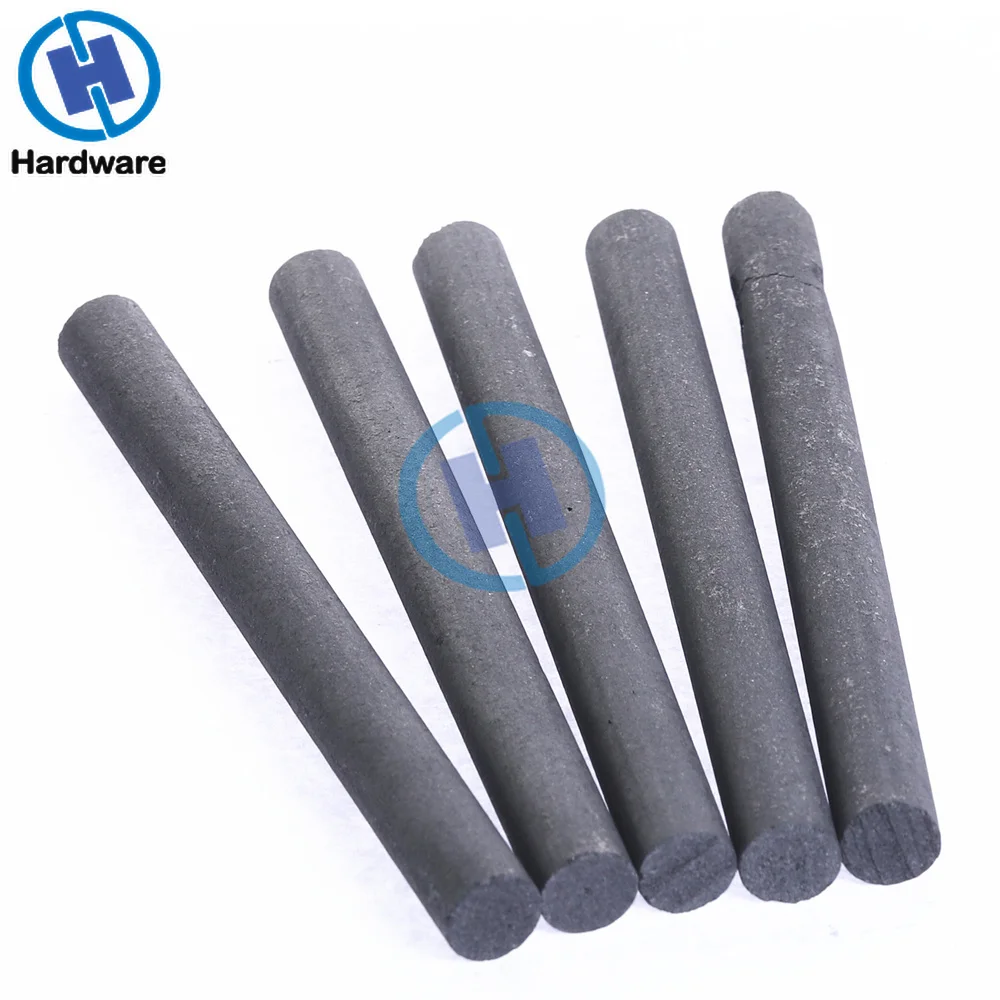 

5pcs Black Carbon Rod 99.99% Graphite Electrode Cylinder Rods Bars 100x10mm For Industry Tools