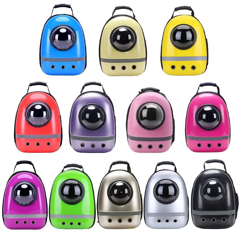 

2019 New Multi-color Pet Carriers Breathable Travel Bag Space Capsule Backpack Cat Dog Rucksack