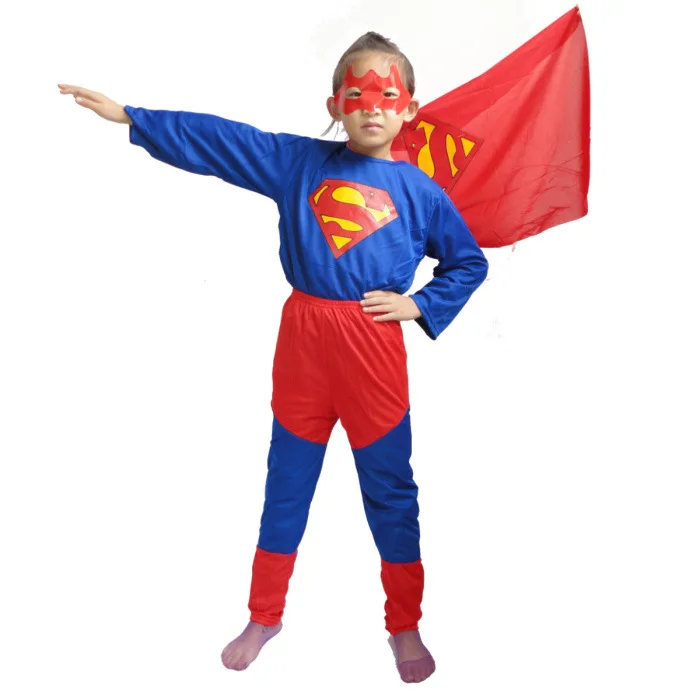 Красный костюм паука Черный Бэтмен Супермен костюмы на Хэллоуин для детей