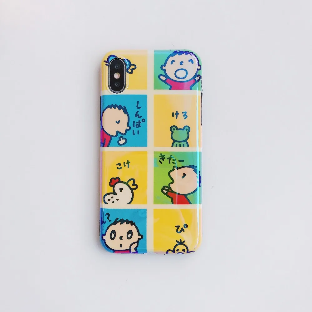 ORYKSZ мультфильм мальчик рисунком чехол для телефона iPhone 6 6s Plus Glossy силикона TPU