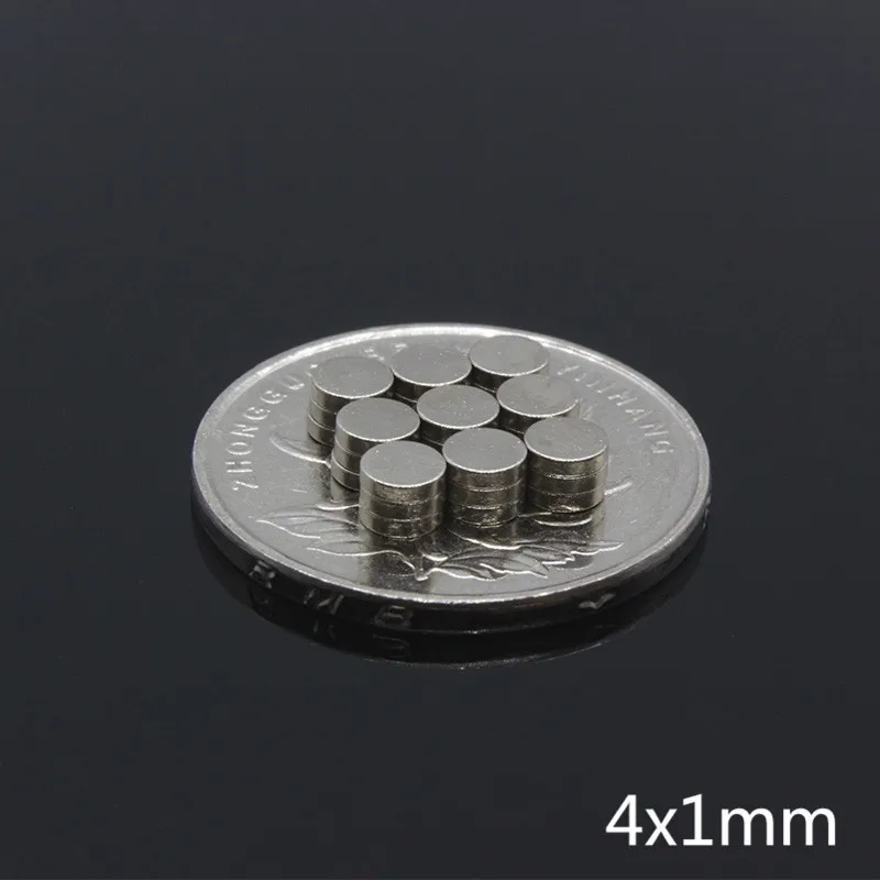 100 шт. 4 мм х 1 мини ремесло холодильник модель Редкоземельные неодимовые супер