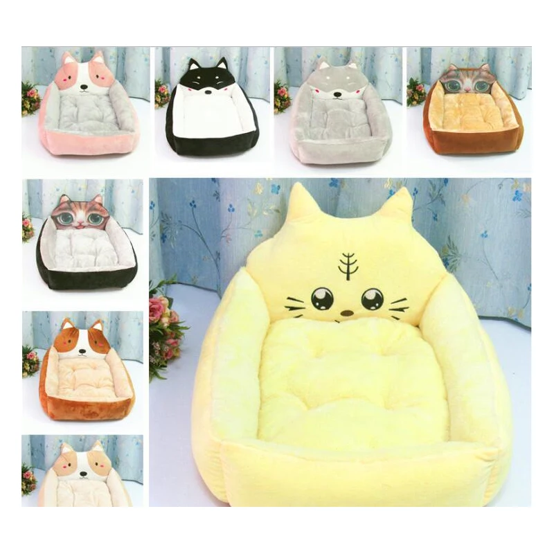 Pet Beds for Dogs Cats Soft Cotton Breathable Dog Sofas House Bed Hand Wash Bench For Small Large | Дом и сад