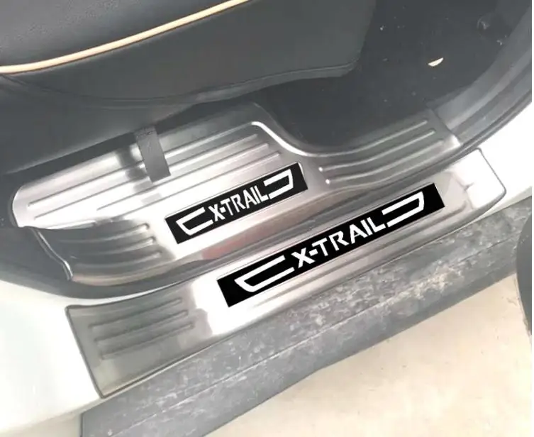 Stainless Steel Scuff Door Sill Plate for 2014-2018 Nissan X Trail-X Trail XTrail T32 Welch Car Pedal Style Trim Acessories | Автомобили и