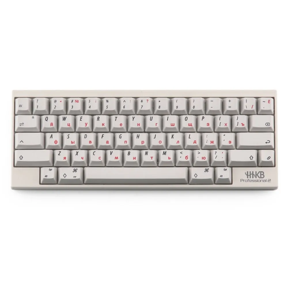 Электростатический емкостный EC светильник серый русский Keycaps Dye sub 60 клавиш