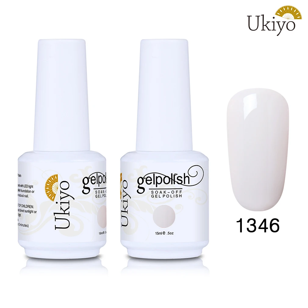 1346 Ukiyo 15 мл Лак для ногтей 170 великолепный цвет Гель-лак для ногтей Vernis полуперманентное верхнее покрытие Базовое покрытие гель-лаки для ногтей Гель-лак - Цвет: 1346