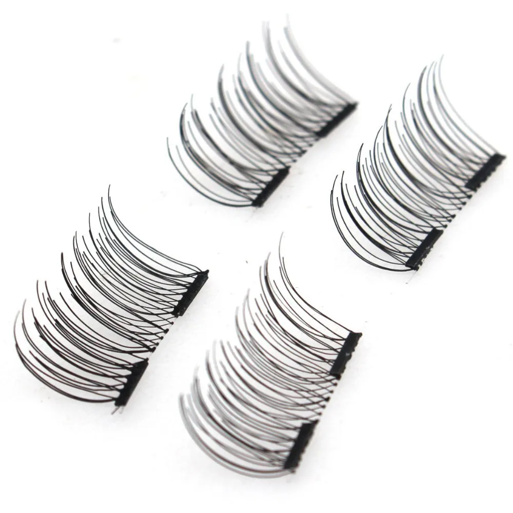 False Eyelashes 3D Magnet Magnetic Eyelash Extension Full Strip Lashes Soft Hair Reusable Easy Wear Fake Eye | Красота и здоровье