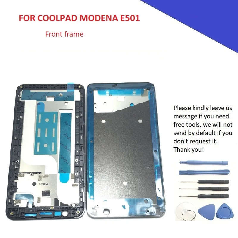 Новый ЖК держатель для экрана передняя рамка Coolpad MODENA E501 передний корпус Чехол