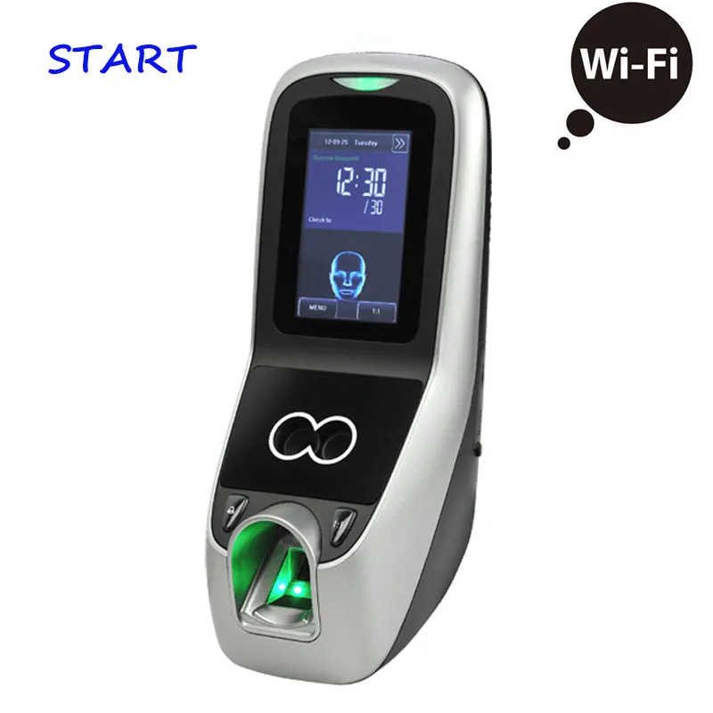 Wi-Fi TCP/IP ZK IFACE7 3 дюймов Сенсорный экран уход за кожей лица+ отпечатков пальцев+ пароль посещаемости часов времени доступом распознавания лиц Управление