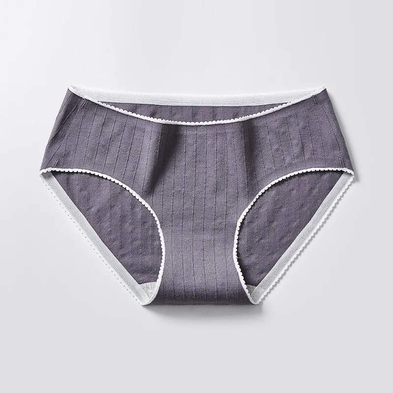 B Fashion Cotton Panties For Women Seamless Low-rise Briefs Set Ultra-thin Underwear Female Comfort Underpants Intimates XL#D - Цвет: B