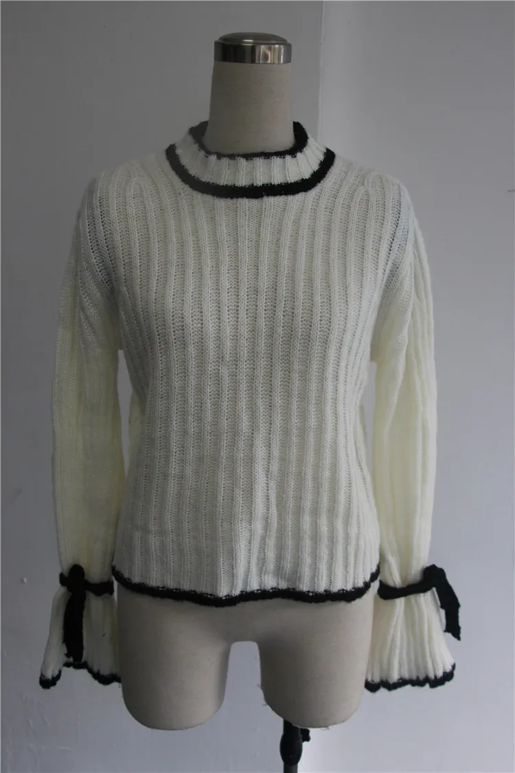 

2016 Chic Warm Turtleneck Flare Sleeve Sweater Winter Pullover Loose Knitted Pullovers