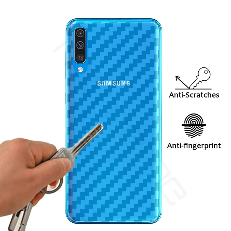 3D защитная задняя пленка из углеродного волокна для Samsung Galaxy A10 A30 A50 Защитная |