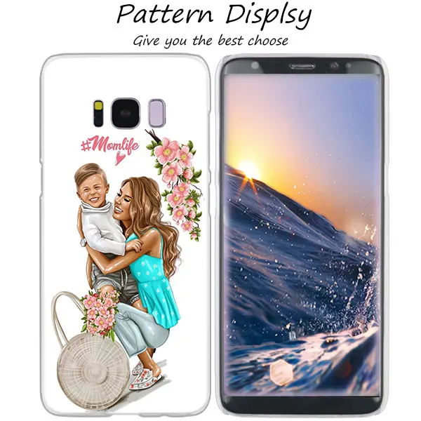 Модный прозрачный чехол MLLSE для мамы, девочки и мальчика, чехол для samsung Galaxy S10 Lite S9 S8 Plus S7 S6 Edge S5 S4 Mini - Цвет: 012