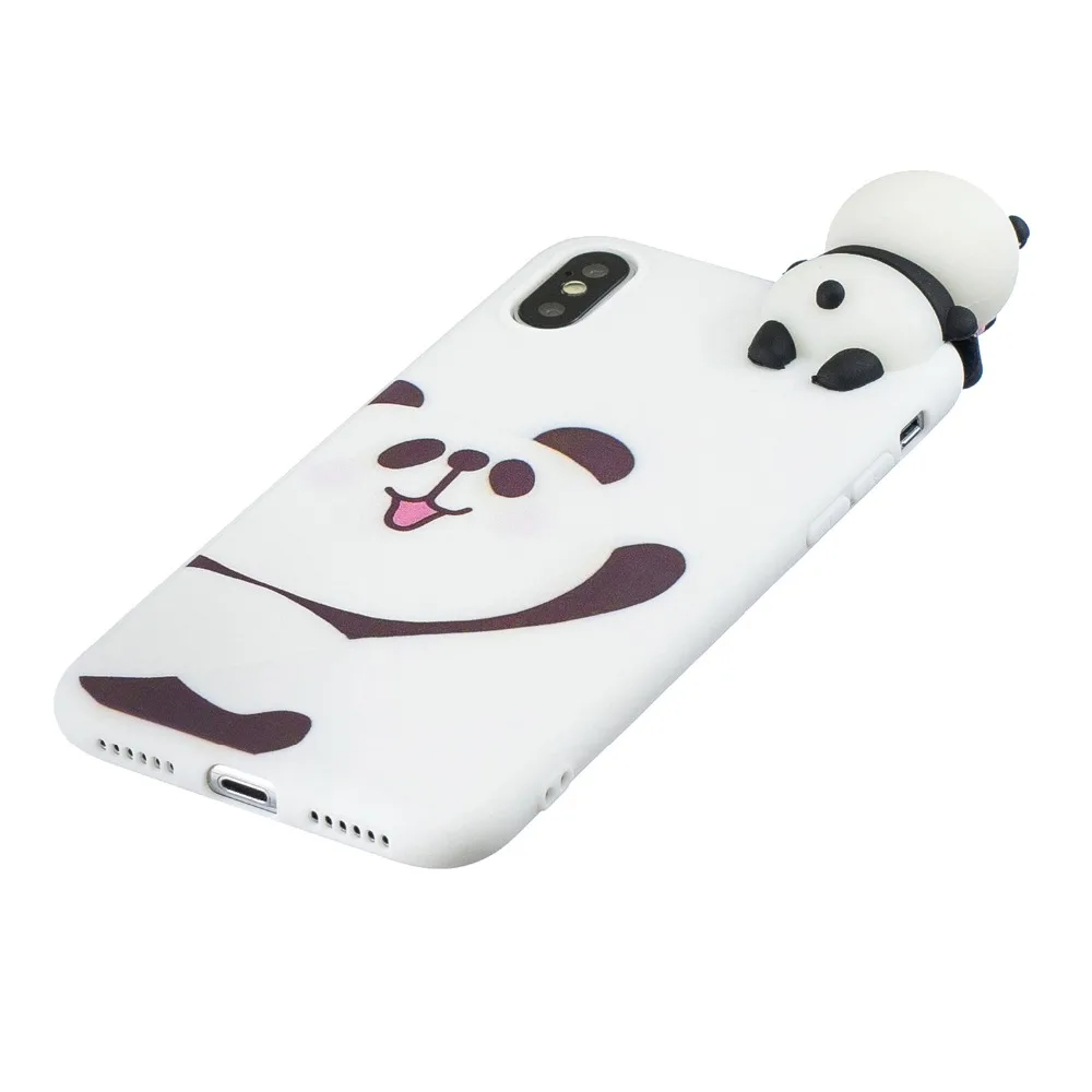 Милый чехол для телефона с узором Capinhas iPhone X XSMax XR мягкий TPU телефон 7 8 6 6s Plus 5s Coque Funda