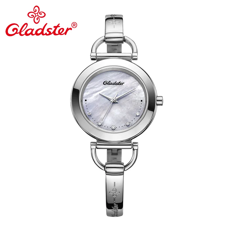 Женские кварцевые часы Gladster MIYOTA GL30 с циферблатом в виде раковины наручные