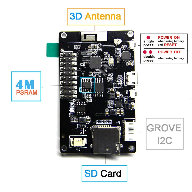 TTGO T Watcher BTC тикер ESP32 2 дюймов 320X240 TFT дисплей модуль для биткоина WIF66|Беспроводные