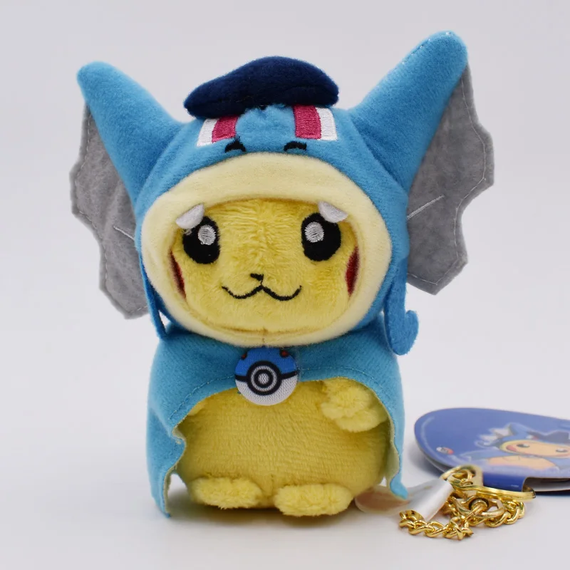 1 шт. каваи 15 см Пикачу Косплей Мега Чаризард X Y Pikazard Magikarp Gyarados брелок Подвеска плюшевая игрушка