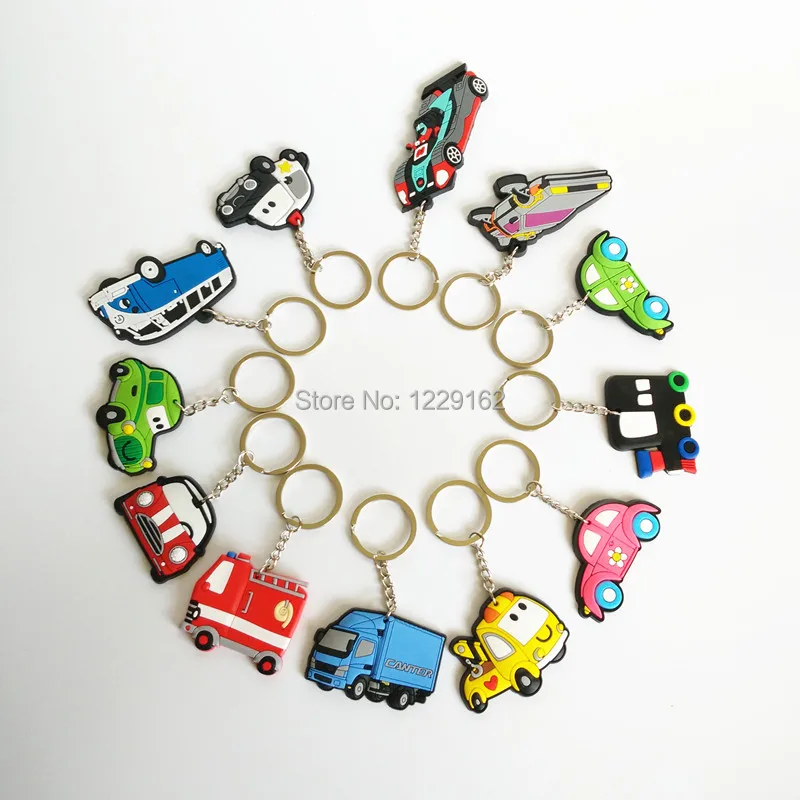 Бесплатная доставка 12 шт./Лот милый брелок из ПВХ для транспортировки подарок на