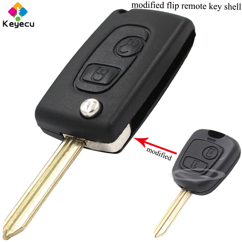 Запасной модифицированный чехол KEYECU для автомобильного ключа-пульта