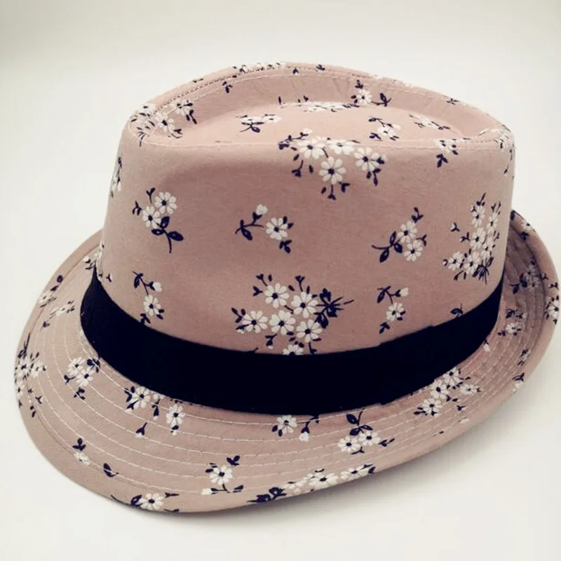 2019 новый шляпы на весну лето для Для женщин с цветочным рисунком в стиле джаз