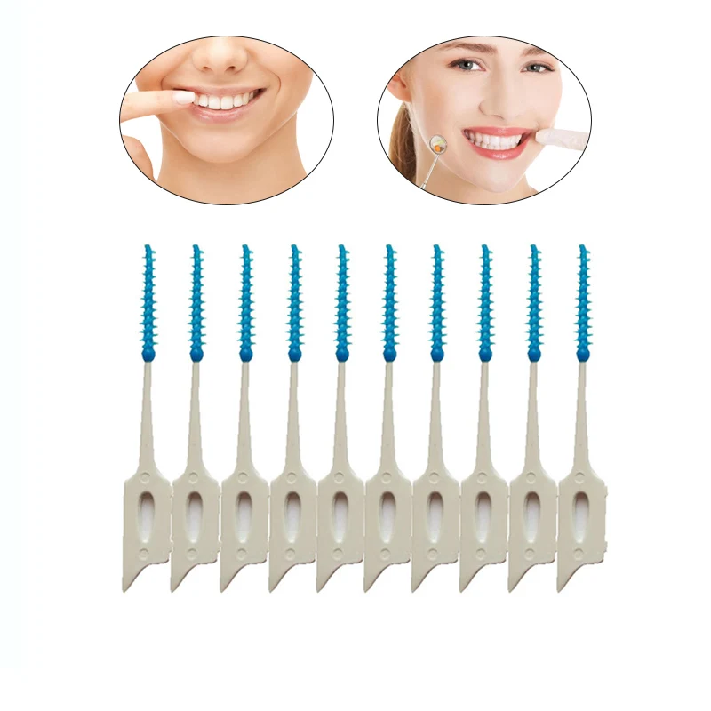 

Tooth Cleaner Oral Clean 40 Pcs Soft Silicone Massage Toothbrush Toothpick well SK88