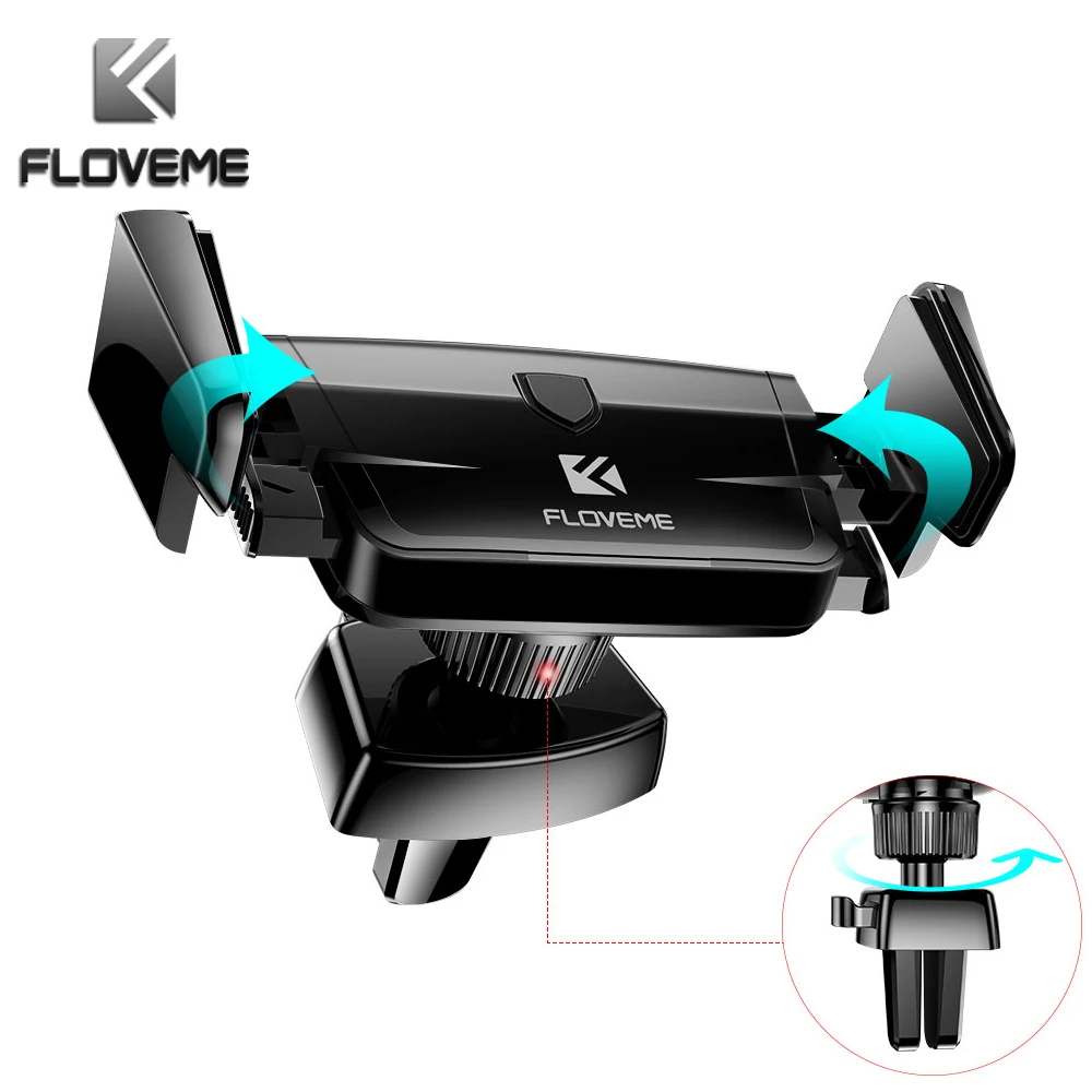 Floveme Универсальный Air Vent Автомобильный держатель для iPhone 7 7 Plus Samsung S8 Huawei Xiaomi 4X держатель телефона практичный держатель телефона держатель для телефона в машину подставка