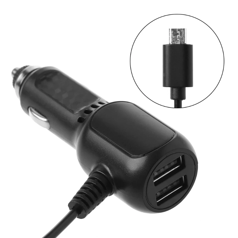 Двойной USB с одним микро-разъем быстрой зарядки от прикуривателя двойным