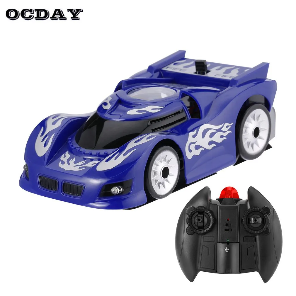 OCDAY Wall Racing Mini RC Car Gravity Magic Wall Floor Climbing RC Racer Remote Control Toys for Children Xmas Gift