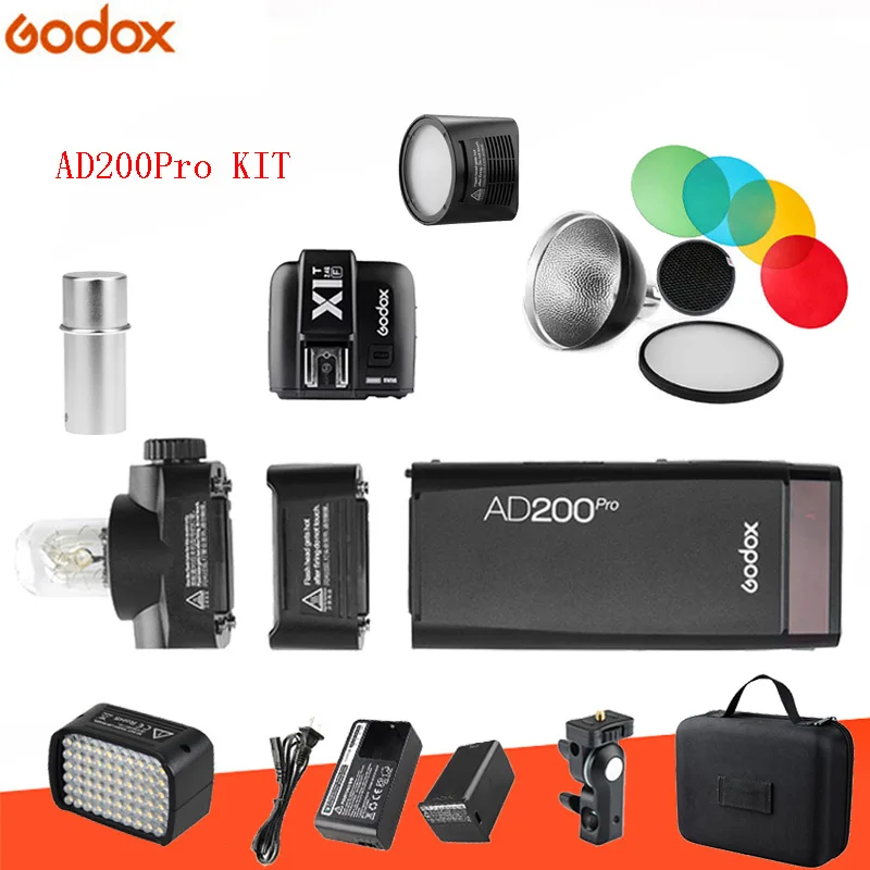 Карманная вспышка Godox AD200pro 2 4 Вт 2900 г|Фотовспышки| |