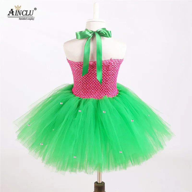 1-12Y Girls Fresh Four Leaf Clover Tutu Dress Kids Birthday Princess Party Rivet St. Patrick's Day Costume | Тематическая