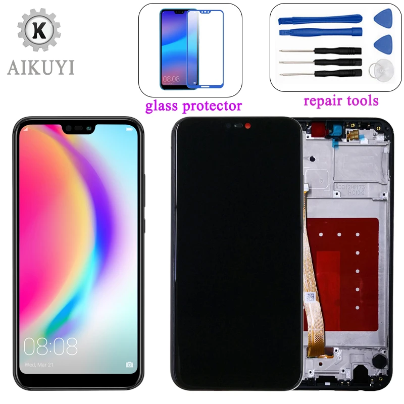 ЖК дисплей AIKUYI для Huawei P20 Lite с сенсорным экраном и дигитайзером экран ANE LX1 LX3 L23