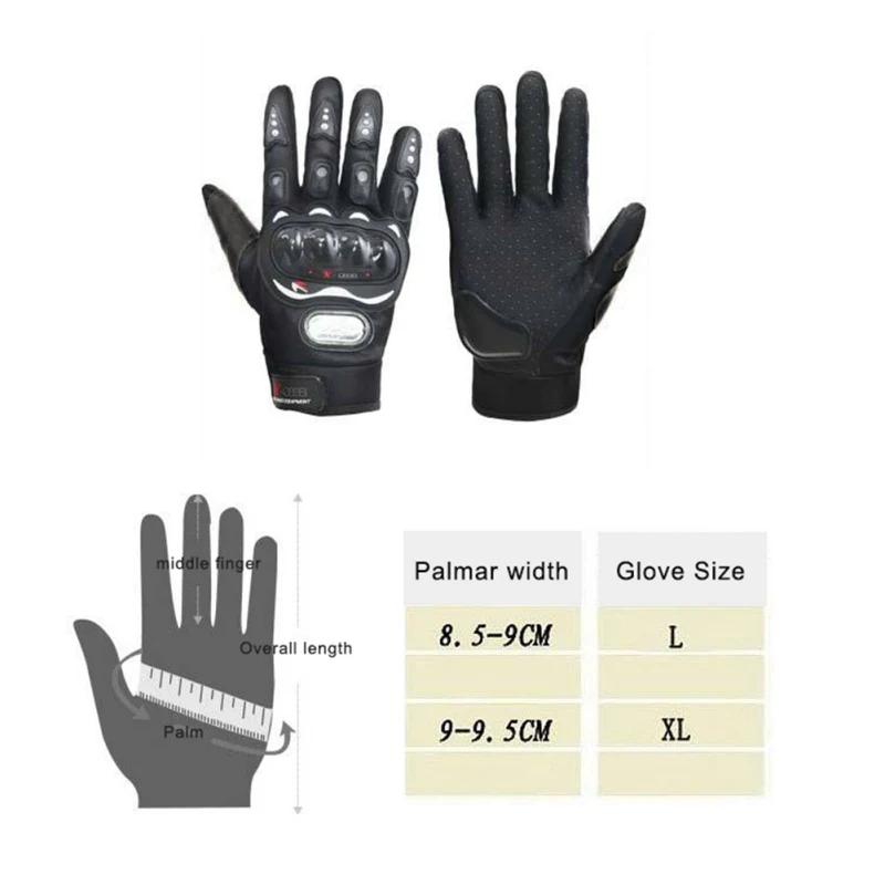 Motorcycle non-slip gloves leather full finger motorcycle protective cover guantes moto cross-country | Автомобили и мотоциклы