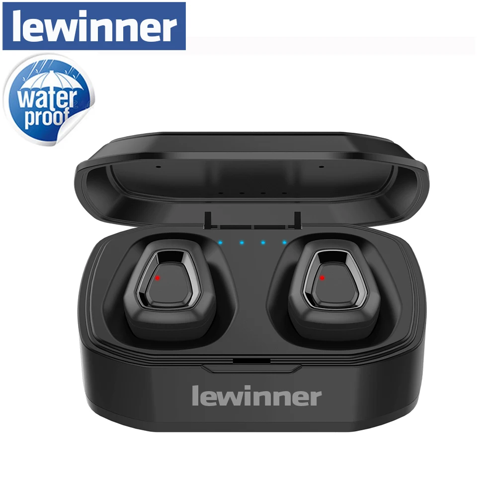 Новые Hi Fi наушники Lewinner Bluetooth 5 0 с двойным микрофоном беспроводные A7 TWS стерео