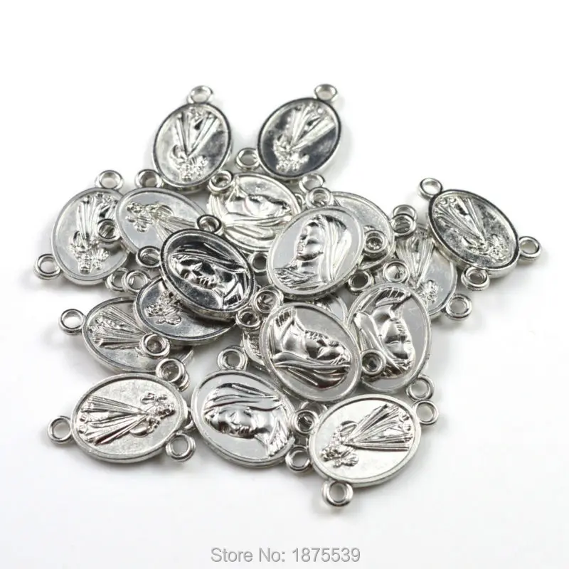 Одна сторона Иисус милосердие другая Мария сплав четки центральный элемент -