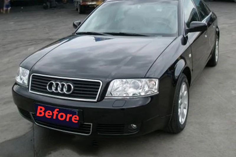 Подходит для старых гоночных грилей AUDI A6 c5, 2003 год, углеродное волокно/FRP Refitt, передняя Центральная гоночная решетка, без логотипа автомобиля