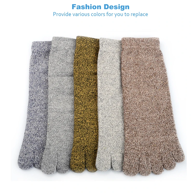 5 пар дышащие дезодорирующие хлопковые носки для мужчин пальцев дизайнерские