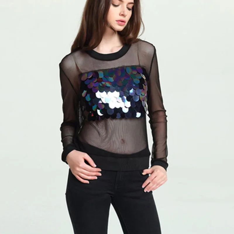 Для женщин блестками Лоскутная футболка Рубашки для мальчиков лето лоскутное