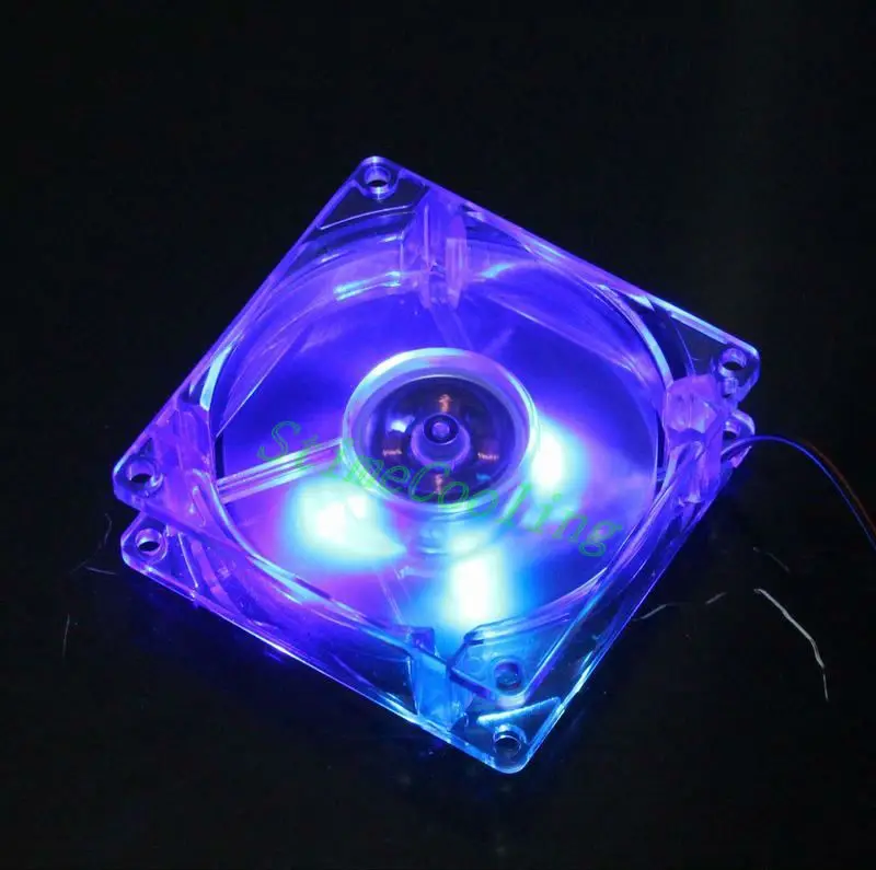 1 шт. синяя светодиодная подсветка DC 4Pin 8025 80 мм 80x80x25 чехол для компьютера