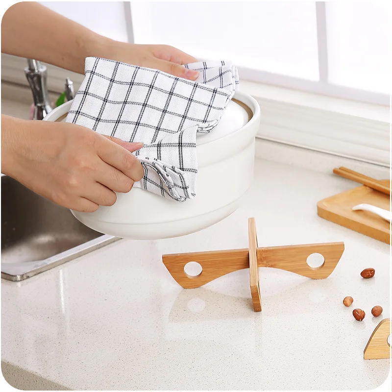 Новый бамбука Resistente al calore Пан Коврики S rimovibile горшок titolare cucina cottura ciotola isolamento