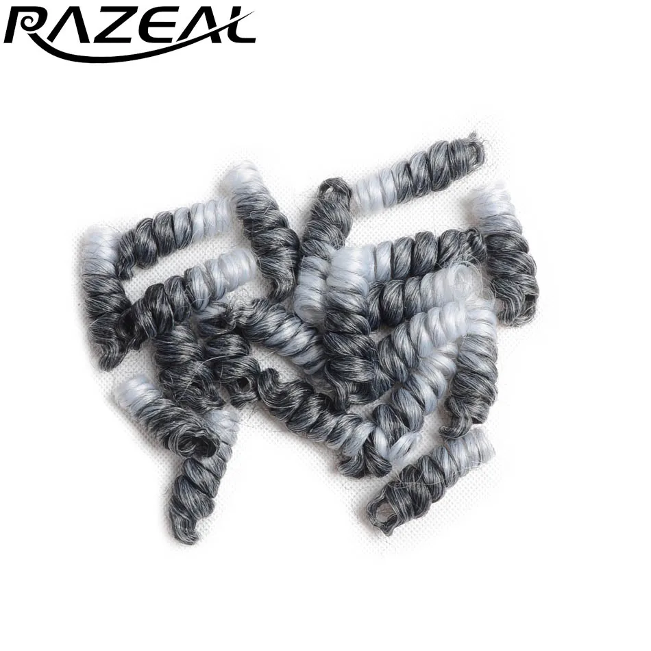 Razeal 6 &quotкосички для вязания крючком kenzie Curl большие вьющиеся волосы синтетические