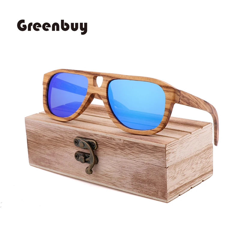 Солнцезащитные очки в стиле ретро для мужчин и женщин из бамбука с гравировкой