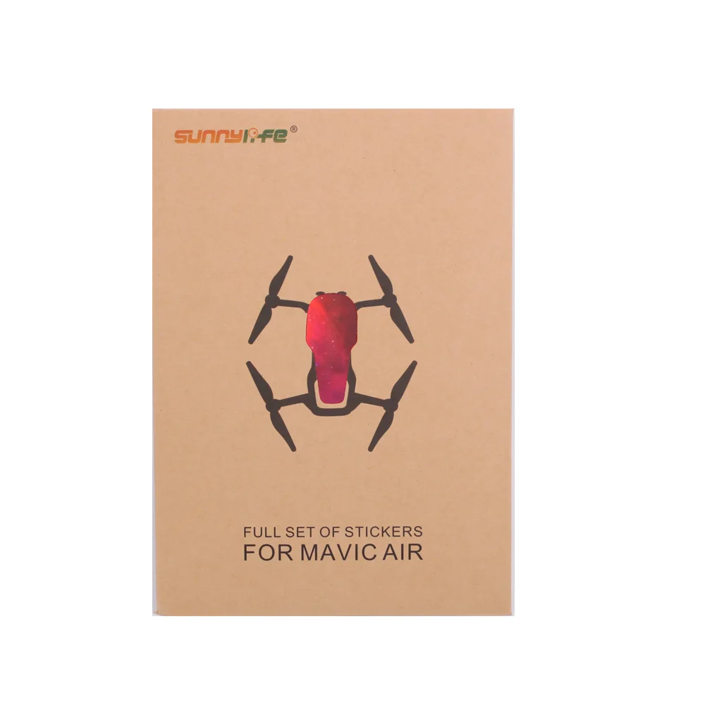 Sunnylife для DJI MAVIC AIR полный набор наклеек ПВХ тема наклейки фюзеляж пульт