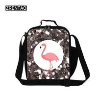 zrentao children cooler bags portable animal flamingo horse food bags men women thermal insulated bags picnic meal container