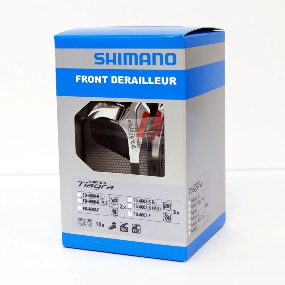 Катушки Shimano Tiagra велосипеда FD-4600 10-Скорость Двойной Зажим 34,9 мм передний переключатель велосипед Запчасти