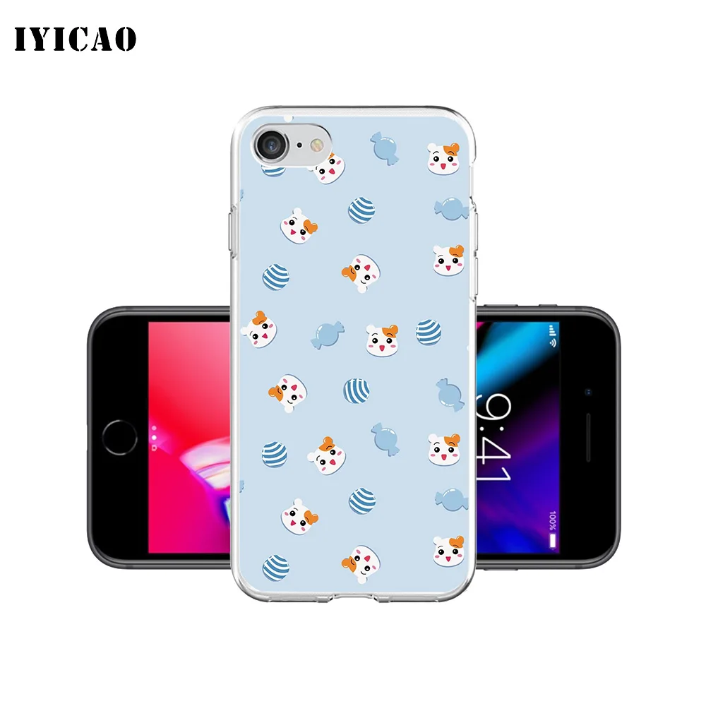 IYICAO милый мягкий силиконовый чехол для iPhone X XR XS MAX 6 6s 7 8 Plus 5 5S SE TPU|Чехлы-накладки| |