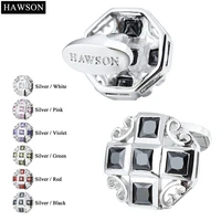 hawson luxury blackred zircon cufflinks mens wedding french shirt cuff button high quality