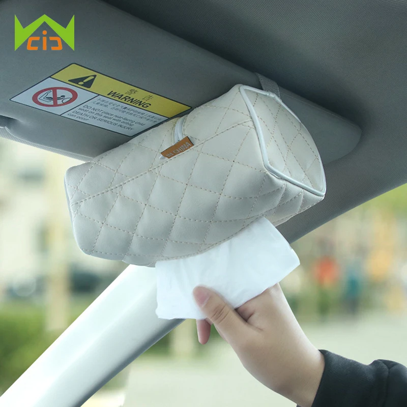 WCIC держатель для полотенец Kleenex держатель для ящики салфетки Авто бумажный Чехол Органайзер для ванной комнаты автомобиля из искусственной кожи коробка для салфеток